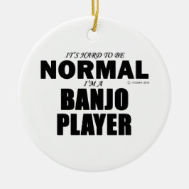 Ornamento De Cerâmica Jogador de Banjo Normal