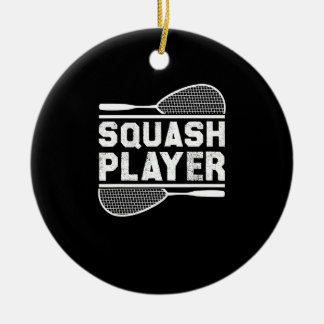 Ornamento De Cerâmica Jogador de squash Esportes de Bola em Esportes de