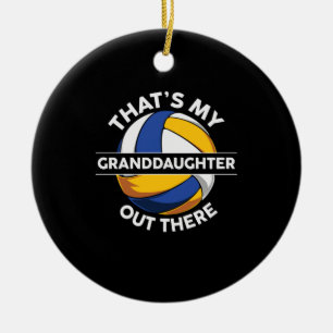 Ornamento De Cerâmica Jogador de Voleibol Esta É A Minha Filha