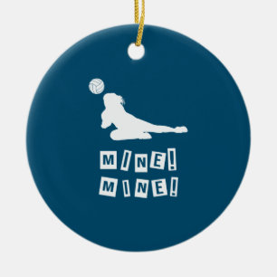 Ornamento De Cerâmica Jogador de Voleibol Minas de voleibol
