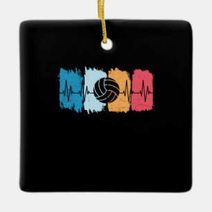 Ornamento De Cerâmica Jogador de Voleibol   Pulsação de Voleibol