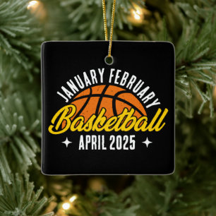 Ornamento De Cerâmica Jogador Legal Moderno de Basquete Personalizado