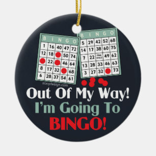 Ornamento De Cerâmica Jogadores do Bingo