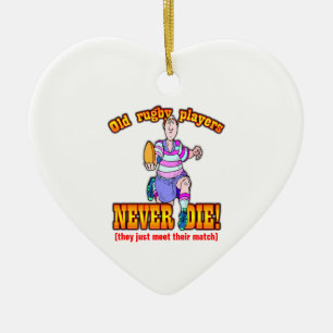 Ornamento De Cerâmica Jogadores do rugby