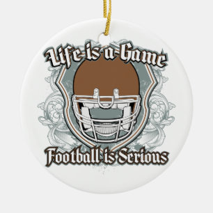 Ornamento De Cerâmica Jogo de futebol Brown