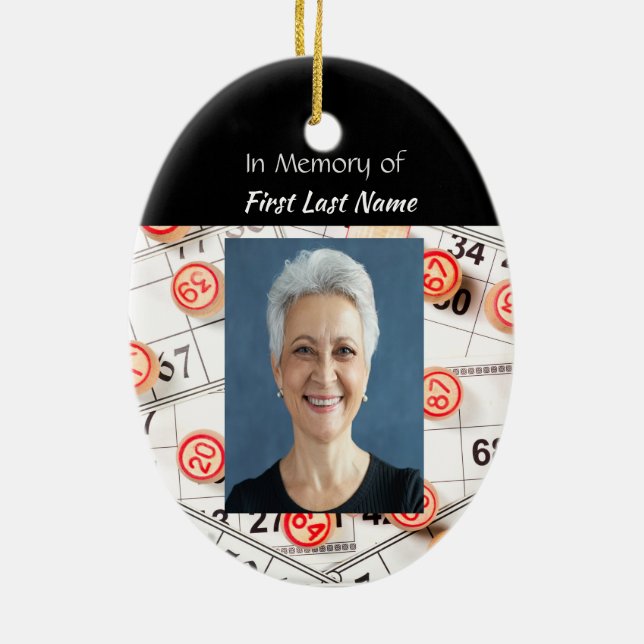 Ornamento De Cerâmica Jogo de Oração de Memória do Keepsasaame (Verso)