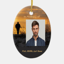 Ornamento De Cerâmica Jogo do Caçador do Memorial Cristão Caçando