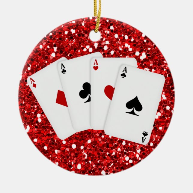 Ornamento De Cerâmica Jogo - Vegas (Frente)