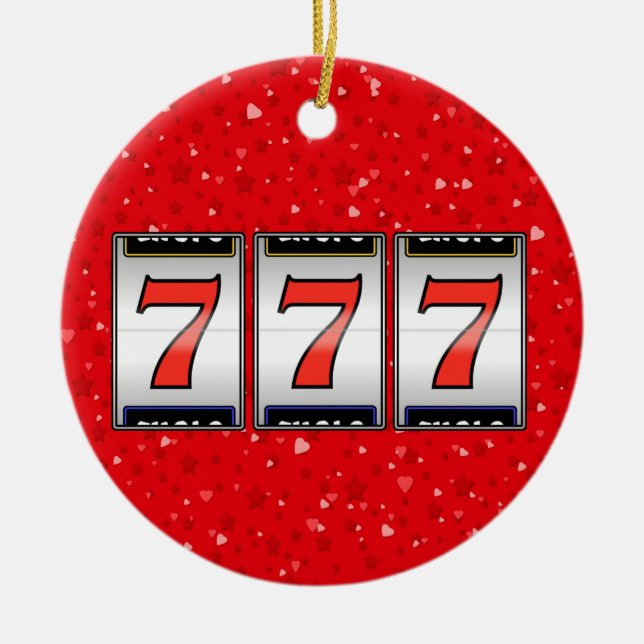 Ornamento De Cerâmica Jogo - Vegas (Frente)