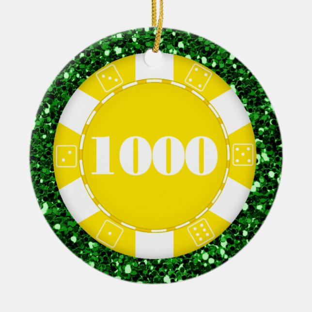 Ornamento De Cerâmica Jogo - Vegas (Frente)