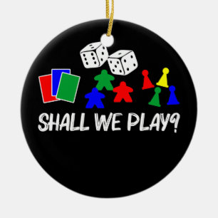 Ornamento De Cerâmica Jogos de Conselho legal para masculinos Cartões De