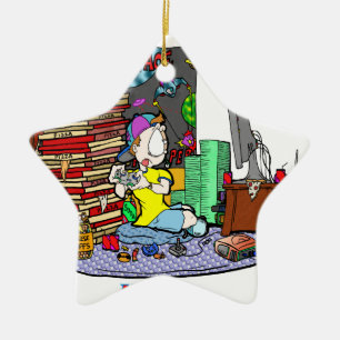 Ornamento De Cerâmica Jogos NÃO são um passatempo