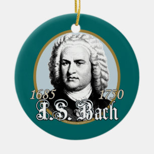 Ornamento De Cerâmica Johann Sebastian Bach