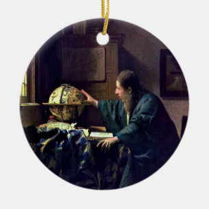 Ornamento De Cerâmica Johannes Vermeer - O Astronomer