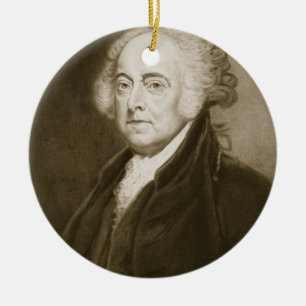 Ornamento De Cerâmica John Adams, ?a Presidente dos Estados Unidos de
