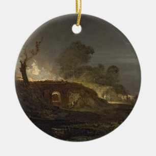 Ornamento De Cerâmica Joseph Mallord William Turner uma estufa de