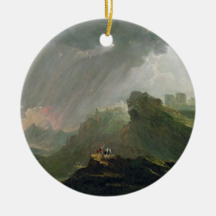 Ornamento De Cerâmica Joshua que comanda o Sun para estar ainda em cima