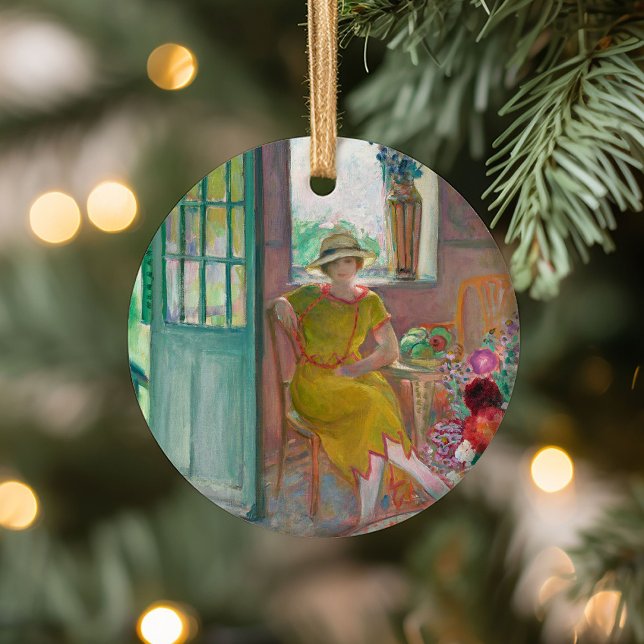 Ornamento De Cerâmica Jovens mulheres no interior da Flor | Henri Lebasq (Criador carregado)