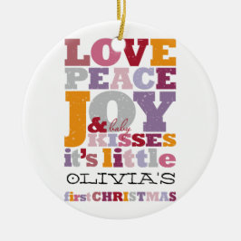 Ornamento De Cerâmica Joy Joy, Joy Joy, Bebê Beijos, Foto Bela