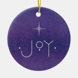 Ornamento De Cerâmica JOY Ornament, COM MENSAGEM PERSONALIZADA