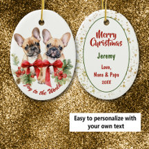 Joy to the World French Bulldog Holiday