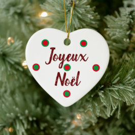 Ornamento De Cerâmica Joyeux Noël