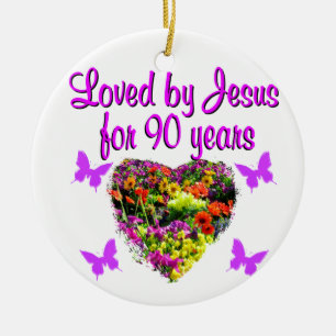 ORNAMENTO DE CERÂMICA JOYOUS 90 ANOS