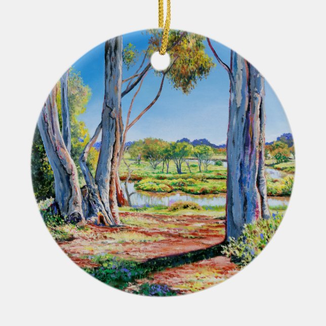 Ornamento De Cerâmica Jubilate Deo - (Frente)