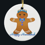 Ornamento De Cerâmica Judaica Hanukkah Gingerpão Man Menorah<br><div class="desc">Você está vendo The Lee Hiller Designs Collection of Home and Office Decor,  Roupa,  Gifts and Coleções. As Designs incluem Lee Hiller Photoographic e Mixed Media Digital Art Collection. Você pode ver sua fotografia da Nature em http://HikeOurPlanet.com/ e seguir seu blog de caminhada no Hot Primavera National Park.</div>