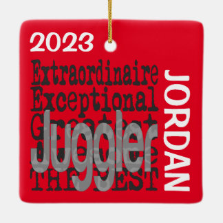 Ornamento De Cerâmica Juggler Extraordinaire CUSTOM