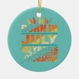 Ornamento De Cerâmica Julho De 1920 102 Anos 102 Anos Antigos Presentes 