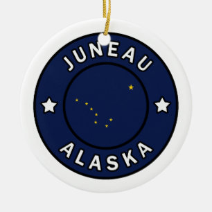 Ornamento De Cerâmica Juneau Alasca