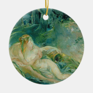 Ornamento De Cerâmica Jupiter e Callisto, após uma pintura por Boucher