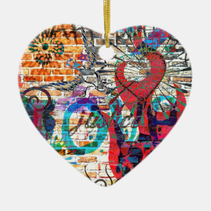 Ornamento De Cerâmica Justiça dos grafites