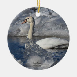 Ornamento De Cerâmica Juvenil Swan no Rio Icey