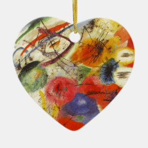 Ornamento De Cerâmica Kandinsky Black Trakes Abstrato Painting