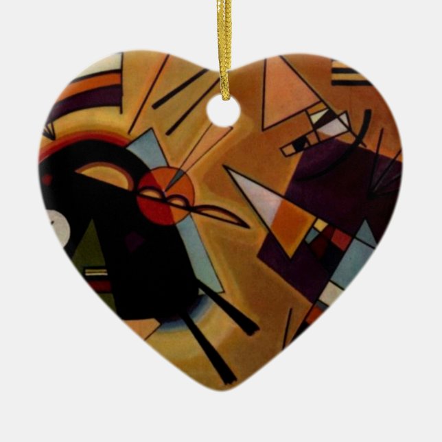 Ornamento De Cerâmica Kandinsky Black Violet (Frente)