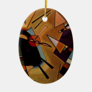 Ornamento De Cerâmica Kandinsky Black Violet