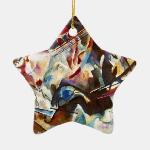 Ornamento De Cerâmica Kandinsky Composition VI Abstrato Pintura