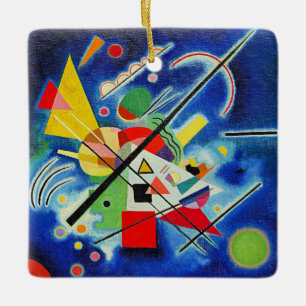 Ornamento De Cerâmica Kandinsky - Pintura Azul