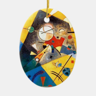 Ornamento De Cerâmica Kandinsky Quiet Harmony Abstrato Art