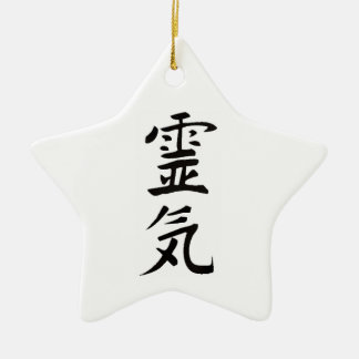 Ornamento De Cerâmica Kanji de Reiki