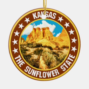 Ornamento De Cerâmica Kansas