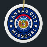 Ornamento De Cerâmica Kansas City Missouri<br><div class="desc">KCOM</div>