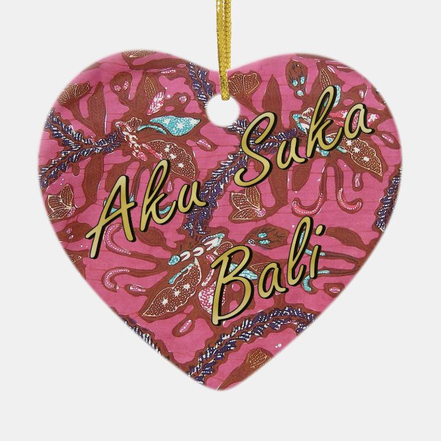 Ornamento De Cerâmica Kasia Batik (Frente)