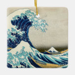 Ornamento De Cerâmica Katsushika Hokusai - A onda do Excelente de Kanaga<br><div class="desc">A onda de Excelentes de Kanagawa / A onda - Katsushika Hokusai,  1829-1833</div>