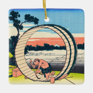 Ornamento De Cerâmica Katsushika Hokusai - Fujimigahara, Província de O