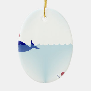 Ornamento De Cerâmica kawaii narwhal