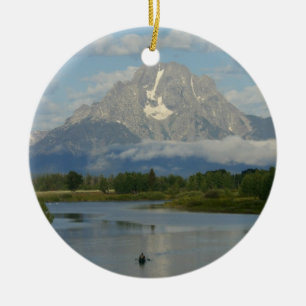 Ornamento De Cerâmica Kayaking no Parque Nacional de Grand Teton