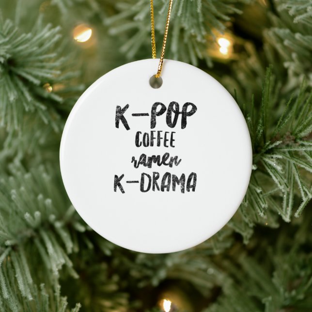 Ornamento De Cerâmica Kdrama de café K-pop (Árvore)